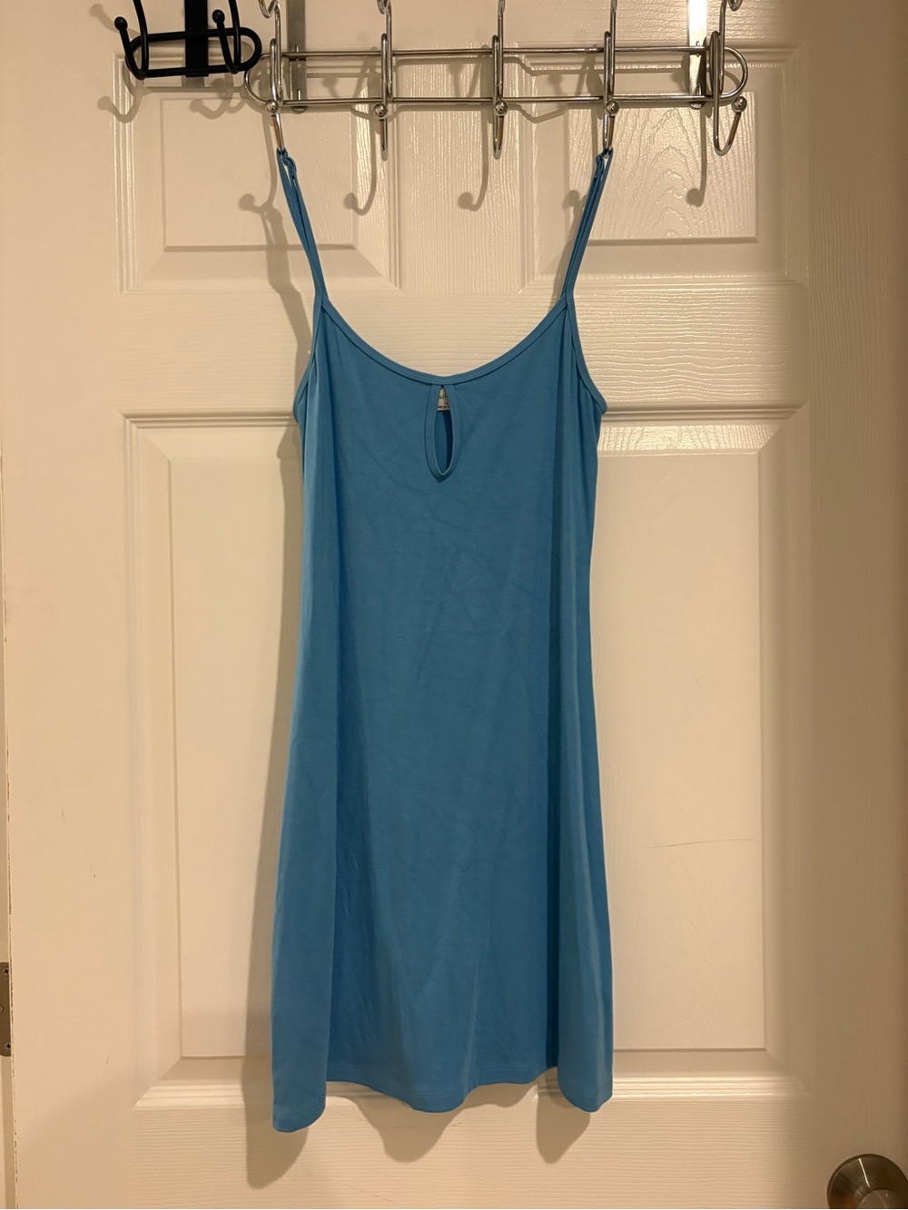 Aritzia Bright Blue Spaghetti Strap Slip Dress